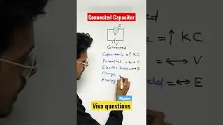 Energy of a Connected capacitor after inserting dielectric #physics