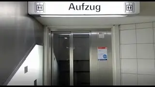 Tepper traction glass elevator at Rathaus subway station in Bochum