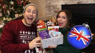 CANADIAN Couple Tries BRITISH CHRISTMAS CANDY!! | Britt&Nick