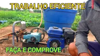 PULVERIZADOR A MOTOR USADO COMO FERTIRRIGADOR !