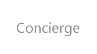 How To Pronounce Concierge