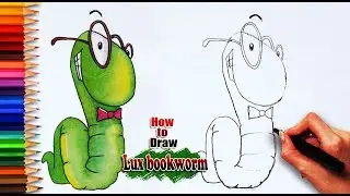 How to Draw Lux bookworm | Lux bookworm drawing | Easy drawing step by step