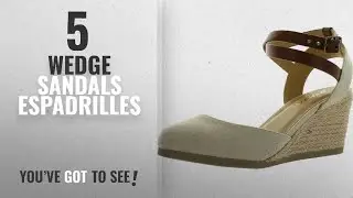 Top 5 Wedge Sandals Espadrilles [2018]: Soda Womens Request Closed Toe Espadrille Wedge Sandal In