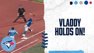 Ernie Clement and Vladimir Guerrero Jr. connect on a AMAZING inning-ending out!