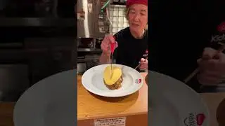 Must eat Omurice at Kichi Kichi Omurice in Kyoto, Japan. 🥚 #omurice #kichikichi #japanesefood