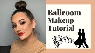 BALLROOM MAKEUP TUTORIAL// SOFT SMOKED OUT BROWNS// SOFT EYE AND RED LIP