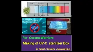 Making of UV-C Box,  Disinfectant  Box,  Doctors, Corona Warriors, UV safe Box, UV Sterilizer Box,