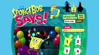 Kid Cuisine Presents: SpongeBob Says! Flash website in 2008