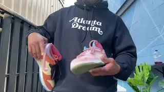 Close up look at the Nike x Social Status Free Lunch Chocolate Milk and Strawberry Milk Pack