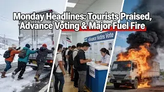Monday Headlines: Tourists Praised, Advance Voting & Major Fuel Fire | Feb 2, 2026
