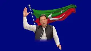 Imran Khan With PTI FLAG  |  Hand Animation | Green Screen | 1080p HD | No Copyright issue.