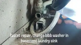 Changing bibb washer laundry faucet #diy #plumbing #hvactechnician 