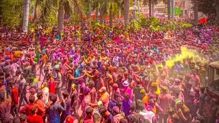 इंदौर की वर्ल्ड फ़ेमस रंगपंचमी की गैर | Indore Rajwada World Famous Gair
