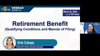 #eSSSkwela Webinar S03E03 | Retirement Benefit