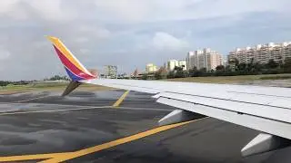 Southwest Airlines 737-800 Takeoff from San Juan (TJSJ-KMCO)