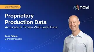 Proprietary Oil & Gas Production Data | Enno Peters