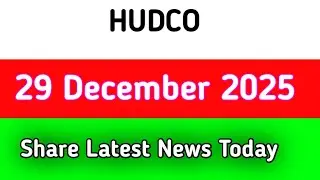 hudco share latest news today || hudco share latest news