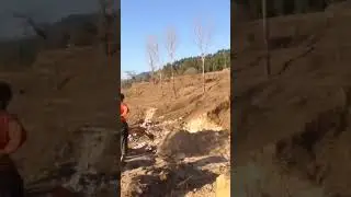 Feldspar stone mining in progress