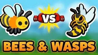 Super Auto Pets but we can only use BEES & WASPS