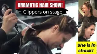 PURE PANIC ON STAGE! 😱 The Most Expressive Hair Show Transformation Ever!
