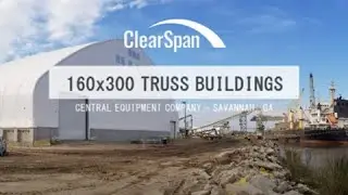 ClearSpan Sand & Salt Building &ndash; Central Equipment Company &ndash; Savannah, Georgia