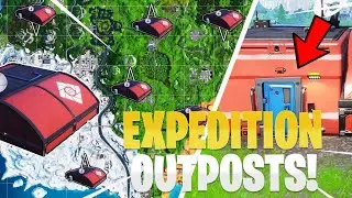 Visit 4 expedition outposts in a single match... Fortnite!