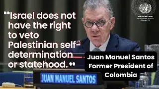 Israel doesn't have the right to veto Palestinian statehood, Ex-President of Colombia