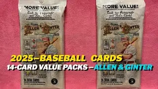 2025 Allen & Ginter Baseball 2x Value Packs
