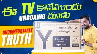 OnePlus Y1S Pro 43 Inch 4k TV Unboxing & Review in Telugu || Oneplus Y1s pro 4k tv 2022 | Y1s pro tv
