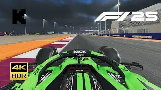 Nico Hulkenberg&acute;s Kick Sauber C45 - 2025 Qatar GP Race | F1 25 Steering Wheel Gameplay