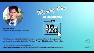 Gabriele Bertoli - Moving Out of Academia to Big Tech