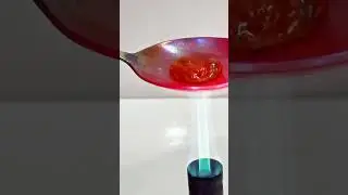 Chili sauce Vs hot spoon 🔥 #experiment #satisfying #science #asmrvideos #chemistry #hotspoon