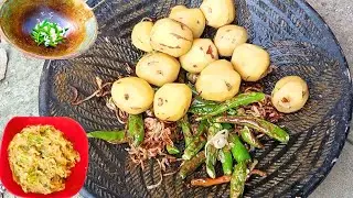 Sweet Potato Stuffed | sweet potatos vorta | potato bhorta | potato recipe | JT Cooking House