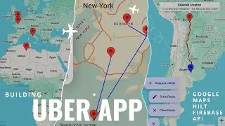 🗺️📌 Build Uber Clone App - Google Maps + Firebase + Hilt + API + MVVM
