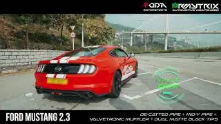 Ford Mustang 2.3 Ecoboost Facelift w/ ARMYTRIX Turbo-Back Valvetronic Exhaust by Foda Motorsports