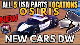*UPDATE* ALL 5 USA PARTS LOCATIONS | DRIVE WORLD | OSIRIS POLICE NEW CAR! ROBLOX DRIVE WORLD PARTS