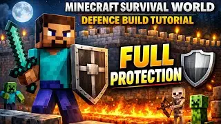 Minecraft Survival world Defence Base &ndash; Full Protection @KingofDARKNESS768 #trending #viralvideo 