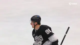 Andrei Kuzmenko with a great individual effort to get to the net and tucks it in on Filip Gustavsson