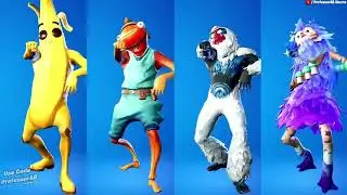 Fortnite Run it Down BTS Emote With Meme Skins lol 😘😜😍😂