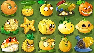 All YELLOW Plants Power-Up! in Plants vs Zombies 2 (PVZ2)