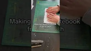 Making a notebook from scratch #book #paper #notebook #lino #print #creative #writer #craft