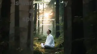 Is wanting money against spirituality?