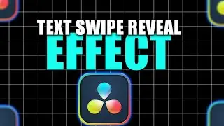How To Make TEXT SWIPE Reveal Effect In Davinci Resolve 19