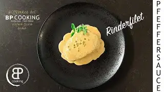 Rinderfilet mit Pfeffersauce, schnell und einfach zubereitet und Sauce aus dem Bratansatz gezogen.