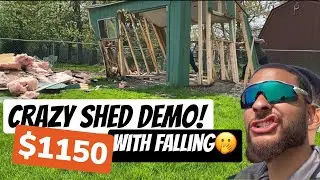 BIG Shed Tear Down Tutorial in Junk Removal