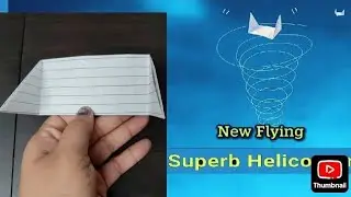 Flying helicopter toy plane, how to make notebook toy, paper flying helicopter toy, origami toy