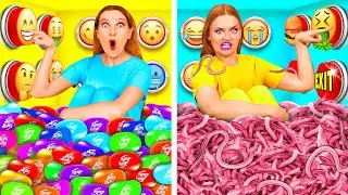 1000 Geheimnisvolle Kn&ouml;pfe Challenge 1 Knopf L&auml;sst Dich Entkommen | Coole Kreative Hacks KiKi