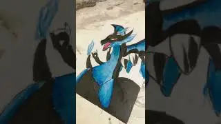 Charizard drawing ✍️ ✨ #drawing #art #pokemon #charizard #charizardmegaevolution #treding #viral