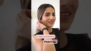 2 Min Wrapped Ponytail Hairstyle 💕 | Knot Me Pretty | #Shorts