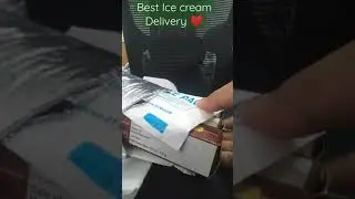 Ice Cream Delivery with ice packs on it | Cream pot Kulfi | Best way to deliver Ice cream